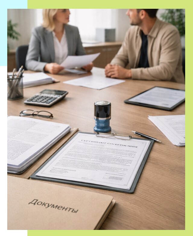 Сертификат соответствия на продукцию в Великом Новгороде от 15345 р.|Алешин-Влк