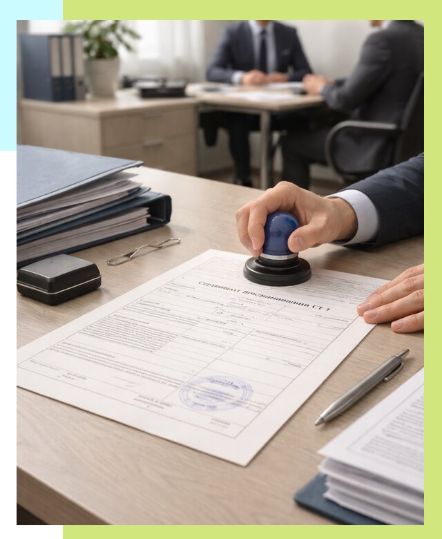 Сертификат происхождения СТ 1 в Великом Новгороде от 4604 р. | Алешин-Влк