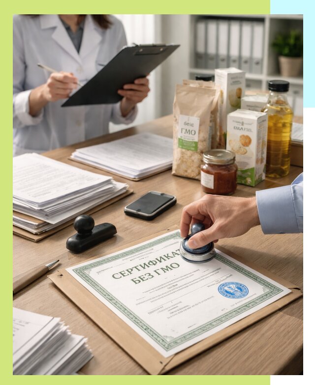 Получение сертификата Без ГМО для продукции в Великом Новгороде